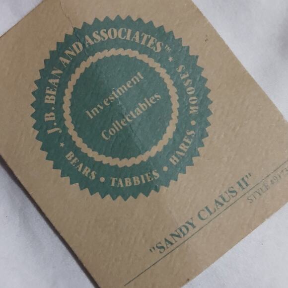 VTG "Sandy Claus II" Santa Bear Boyds Bears J.B.Bean and Associates 85'-98' TAG - Picture 5 of 12